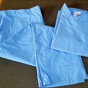 Light Blue Scrub Set